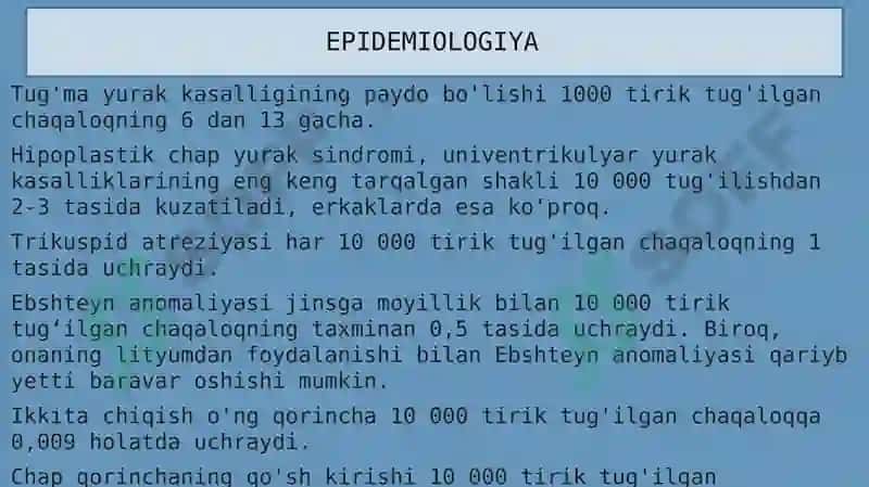 Yurakning tug'ma nuqsonlari 5