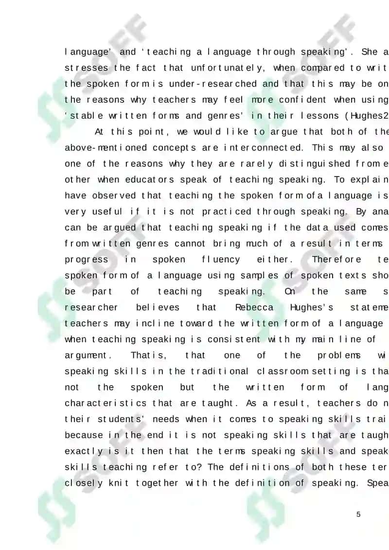 Developing Speaking Skills in Foreign Language Teaching 5