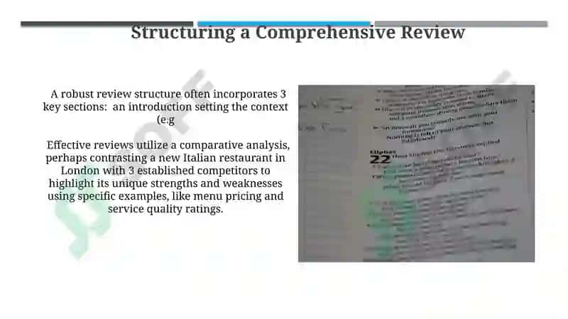 Review. Assessing good and bad. 5