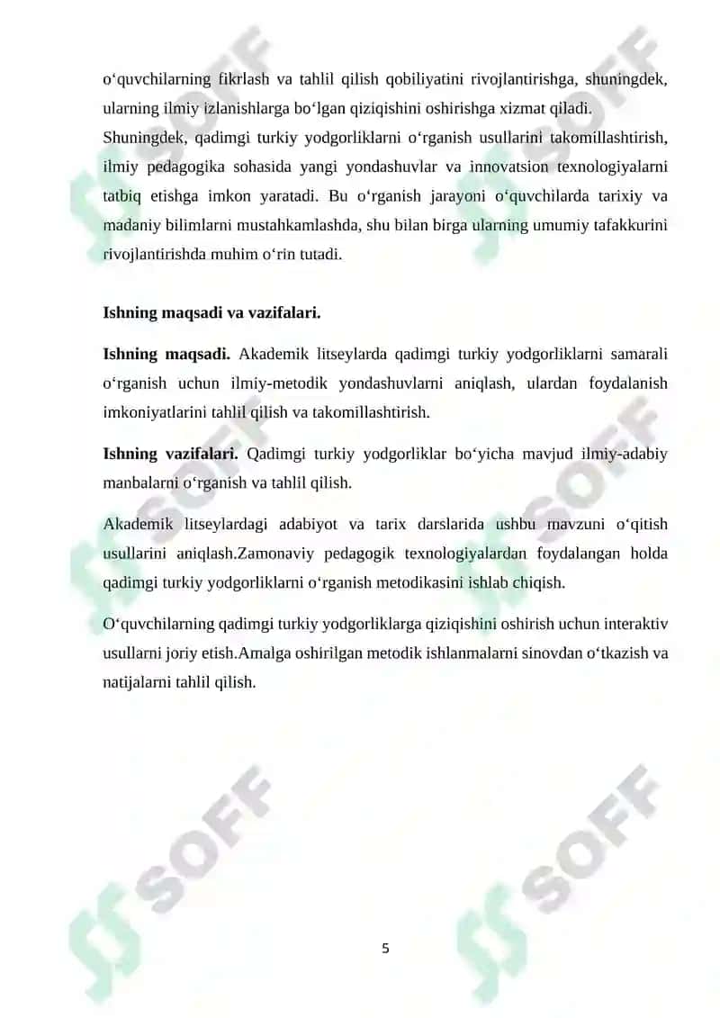 Akademik litseylarda qadimgi turkiy yodgorliklami o'rganish usullari 5