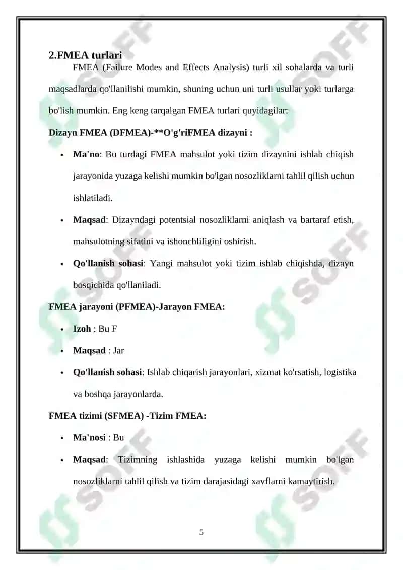 Marketingda inqiroz va muvaffaqiyatsizlik rejimining ahamiyati va ta'sir tahlili 5