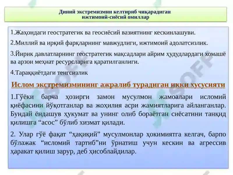 Дунё ҳамжамиятининг экстремизм ва терроризмга қарши кураш тажрибаси 5