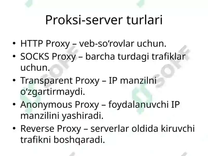 Proksi-serverlar(Kompyutertarmoqlarifani) 5