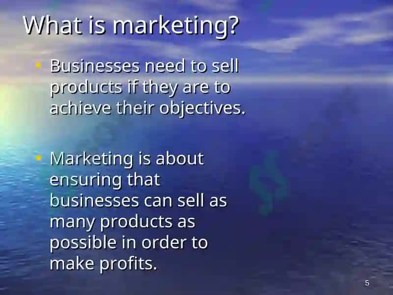 Marketing Concepts 5