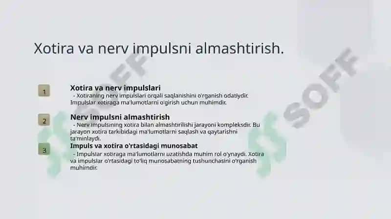 Xotira va sinapslar 5
