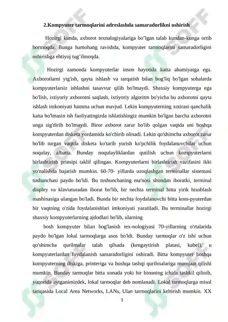 Adreslash va uning turlari.Shifrator va deshifratorlar.Tranzistor,trigger va registrlar 5
