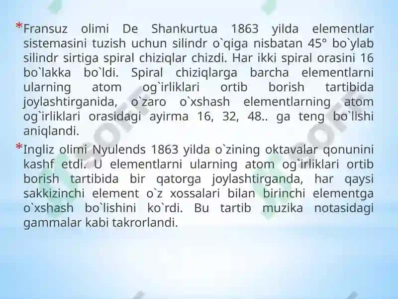 D.I.Mendeleyevning elementlar davriy qonuniva davriy sistemasi 5