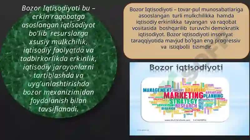 Bozor Iqtisodiyotining Ijtimoiy Yo’naltirilganligi va uni O’zbekistonga xos xususiyatlari 5