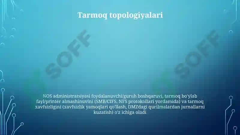 Tarmoq operatsion tizimi 5