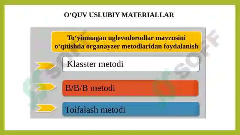 To‘yinmagan ug‘levodorodlar mavzusi 5