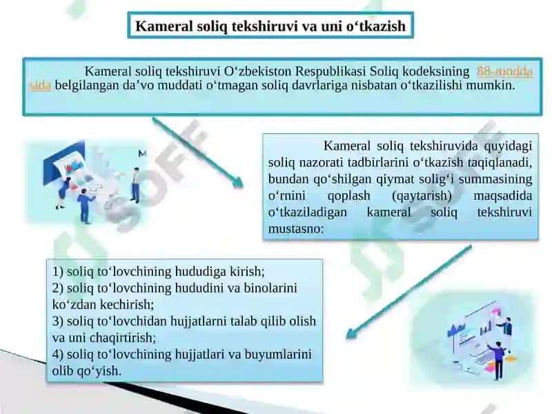 7-mavzu. Soliq nazorati. Kameral soliq tekshiruvi,uni tashkil qilish va o’tkazish mexanizmi 5
