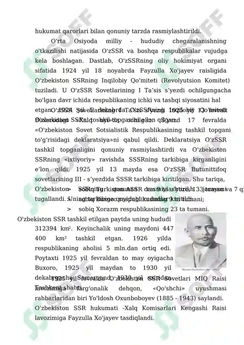 Sovetlar davrida oʻzbekistonning maqsadi ijtimoiy-siyosiy va iqtisodiy qaramlik 5