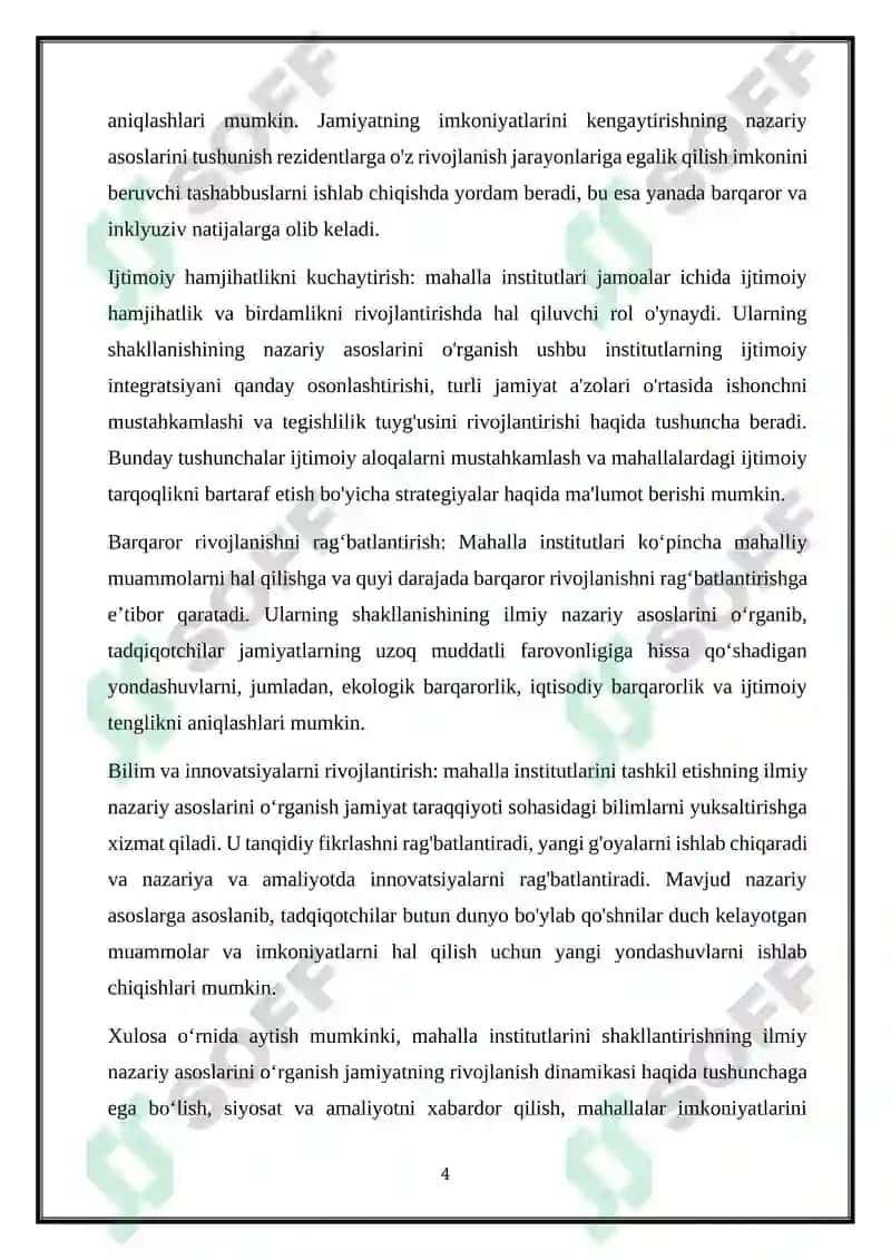 Mahalla institutlarini shakllantirishning ilmiy nazariy asoslari 5