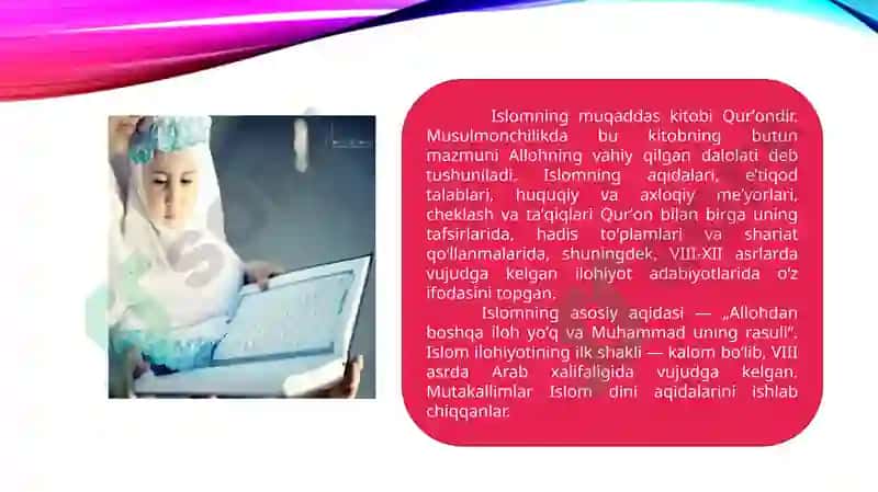 Islomdinining paydobo`lishi 5
