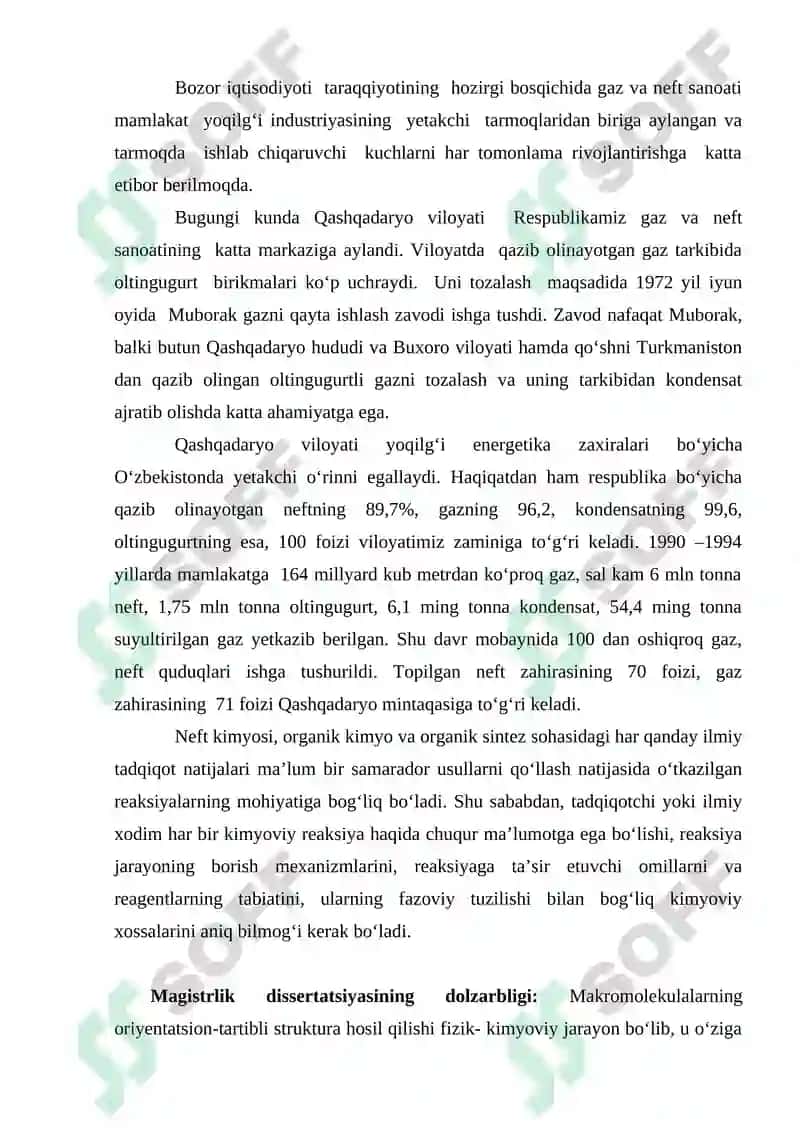 Neft asosida olinadigan smolalardan lak va emal olish jarayonlarining muqobil sharoitlarini o’rganish 5