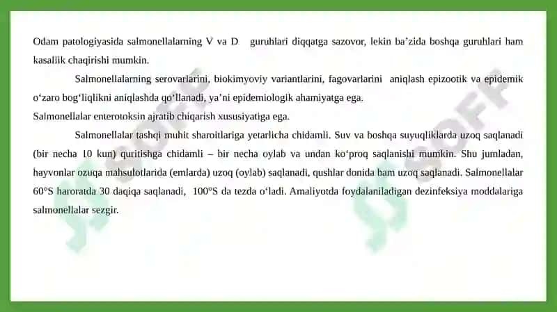 Salmonellyoz epidemiologiyasi va profilaktikasi 5