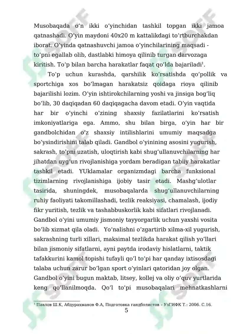 Gandol sportining nazariy asoslari va musobaqa tizimining shakllanishi 5