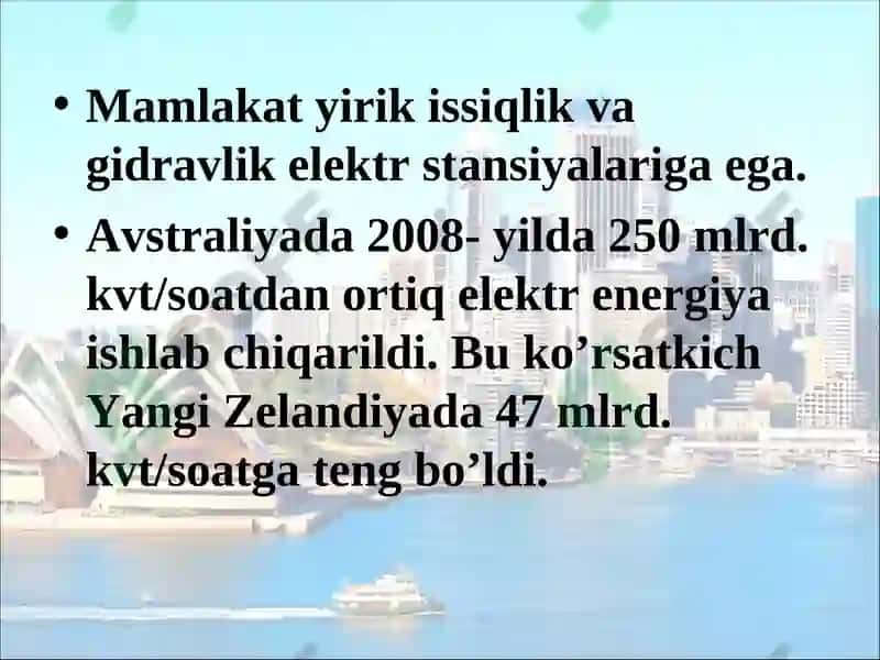 Avstraliya va Okeaniya xo’jaligi 5