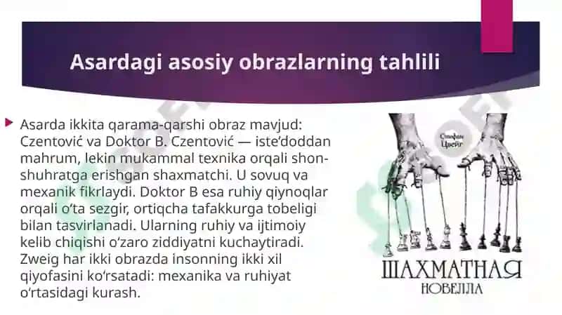 Stefan Zweigning “Shaxmat novellasi” asari tahlili 5