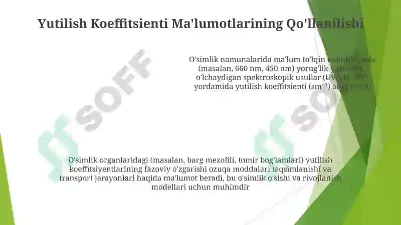 O‘simliklardagi oziqa moddalarning biologik singdirish koeffitsiyentlarini aniqlash 5