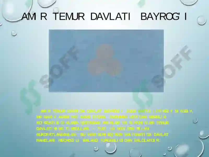 AmirTemur va Temuriylar Davlat Arbobi 5