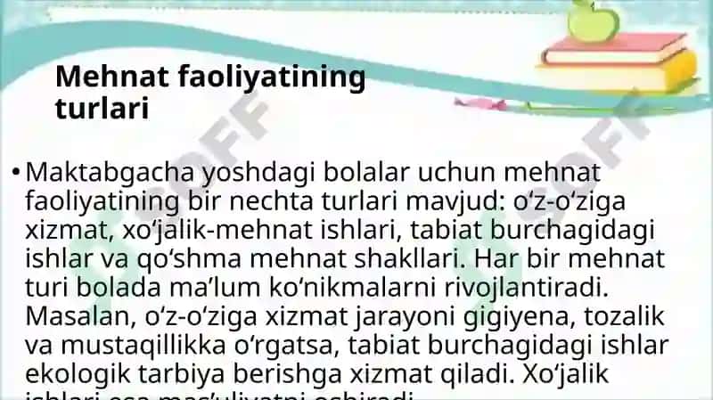 Maktabgacha yoshdagi bolalarning mehnat tarbiyasi va jismoniy tarbiya 5