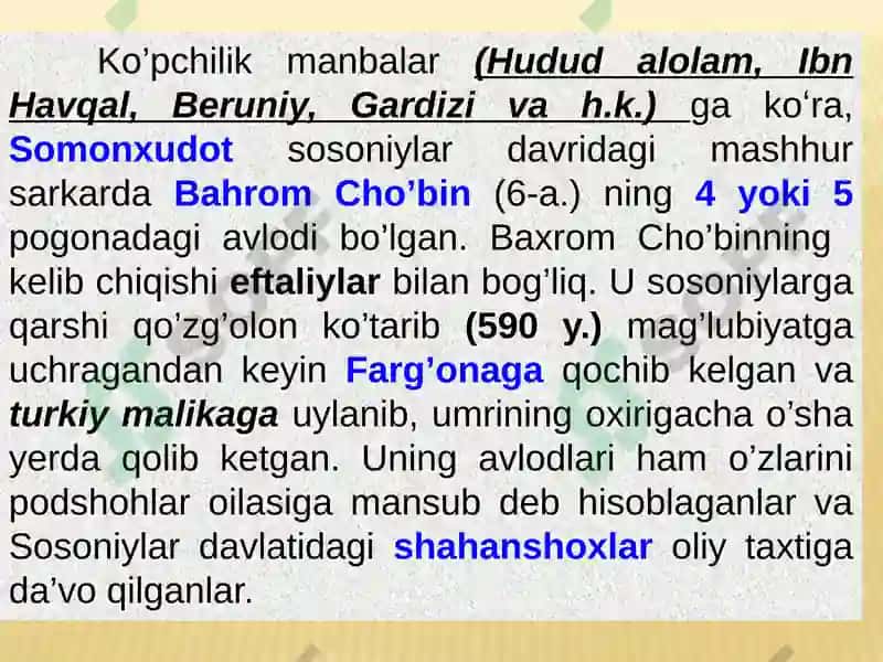 Somoniy Davlati va Qoraxoniylar Davlati 5