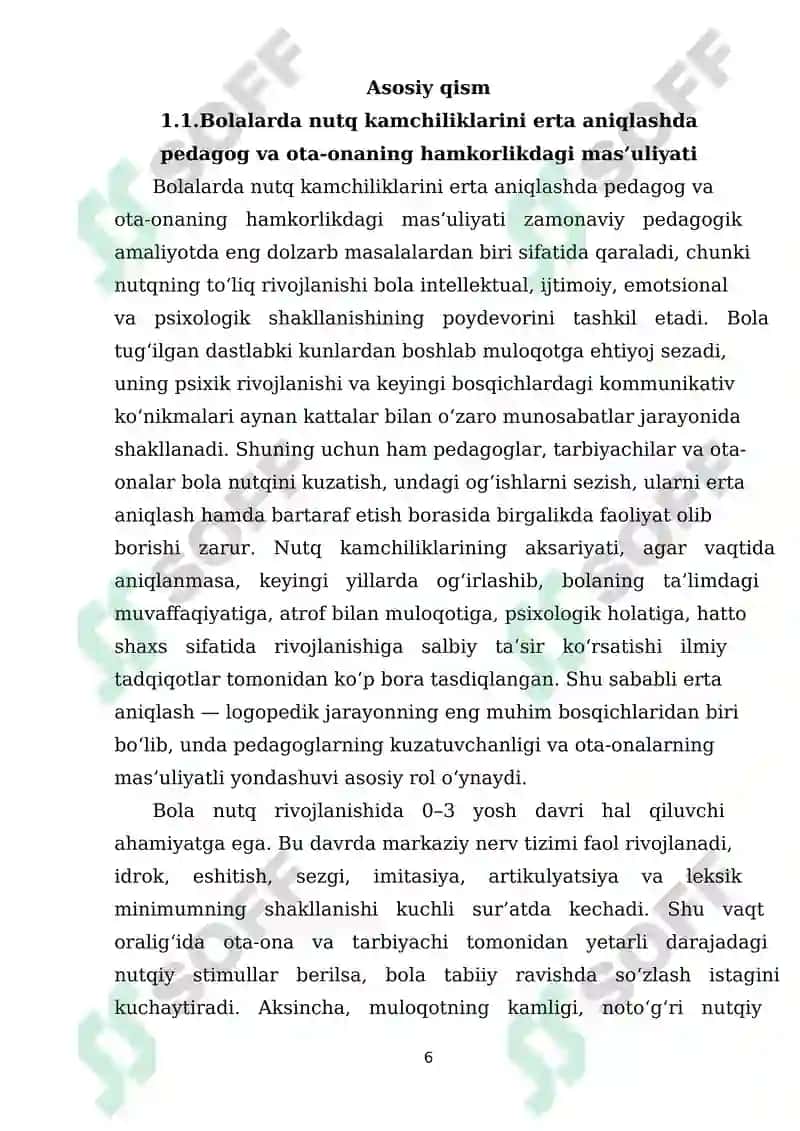 Bolalarda nutq kamchiliklarini bartaraf etish jarayonida pedagoglar va ota-onalarning o‘zaro hamkorligini tashkil etish 5