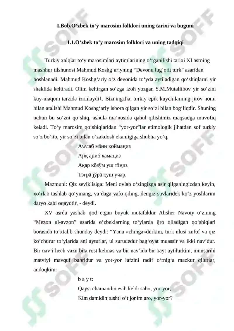 O'zbek nikoh to'ylari folklyorlarida misiqaning o'rni 5