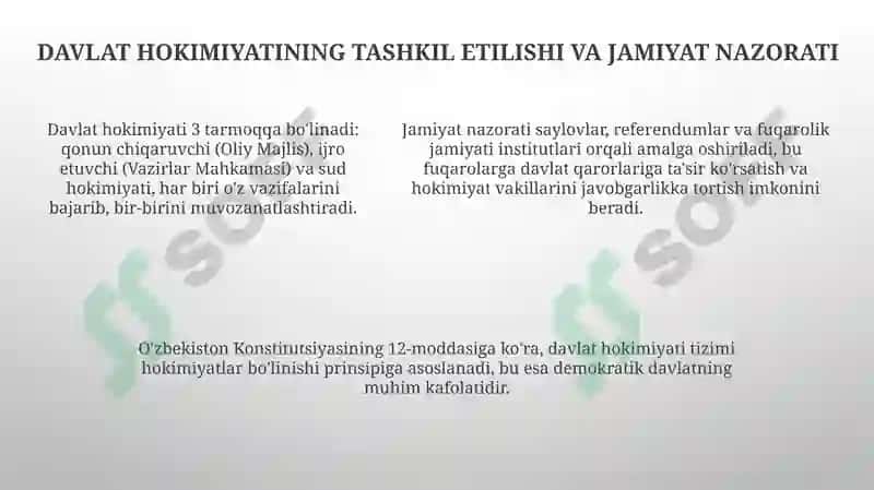 Milliy Gʻoya Manaviyat asoslari va Huquq talimi 5
