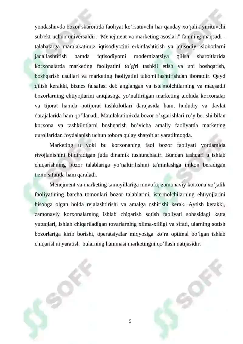Boshqarish turlari va vazifalari 5