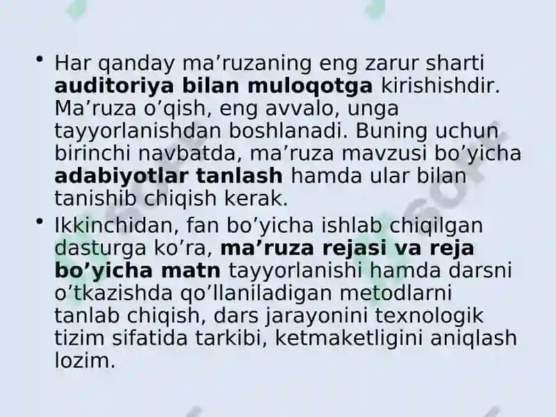 Ma’ruza 5