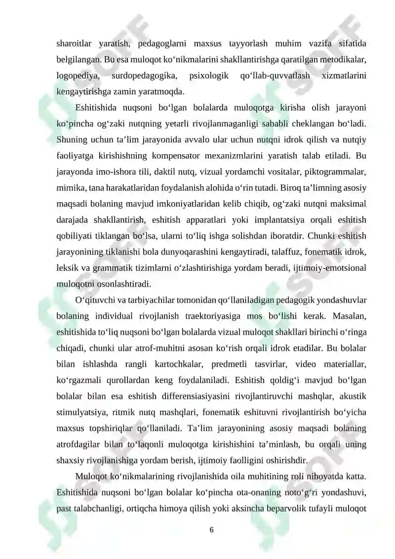 Eshitishida nuqsoni boʻlgan bolalarda ijtimoiy muloqot faoliyatida ta’limning ahamiyati 5