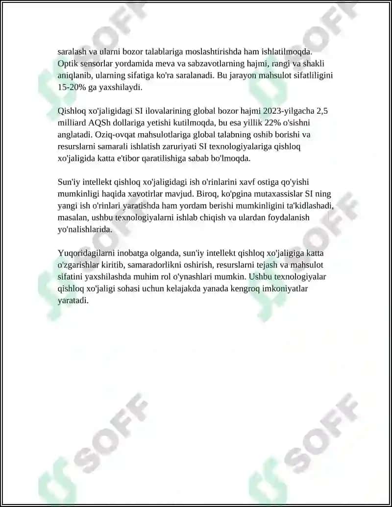 IQTISODIYOTNING TURLI TARMOQLARIDA SUN'IY INTELLEKT TEXNOLOGIYALARIDAN FOYDALANISH IMKONIYATLARI 5