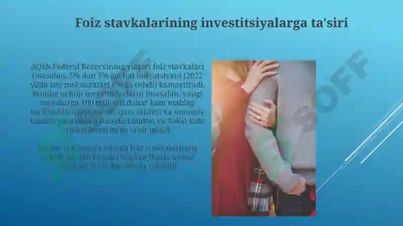Inflatsiya va foiz stavkalari oʻrtasida bogʻliqlik 5