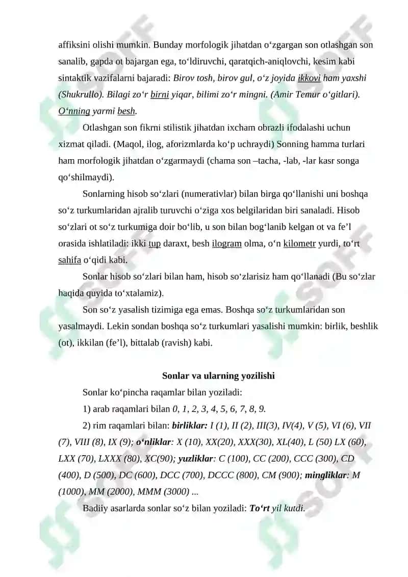 O’zbek Tilida Hisob So‘zlarning Qo‘llanishi 5