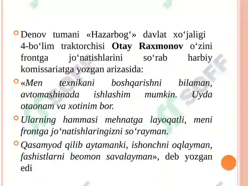 SURXONDARYOVILOYOTI IKKINCHI JAHON URUSHI YILLARIDA 5