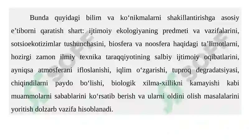 Globalekologik inqirozniyuzaga kelish sabablari 5