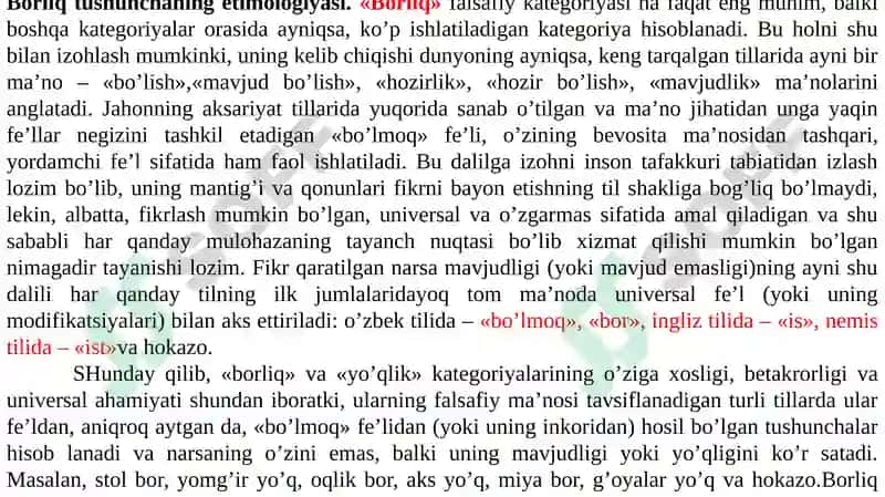 Ontologiya borliq varivojlanish falsafasi 5
