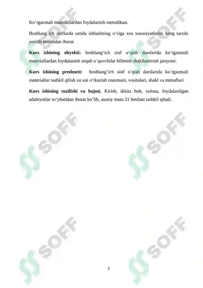 O’QISH DARSLARIDA KO’RGAZMALI VOSITALARDAN FOYDALANISH 5