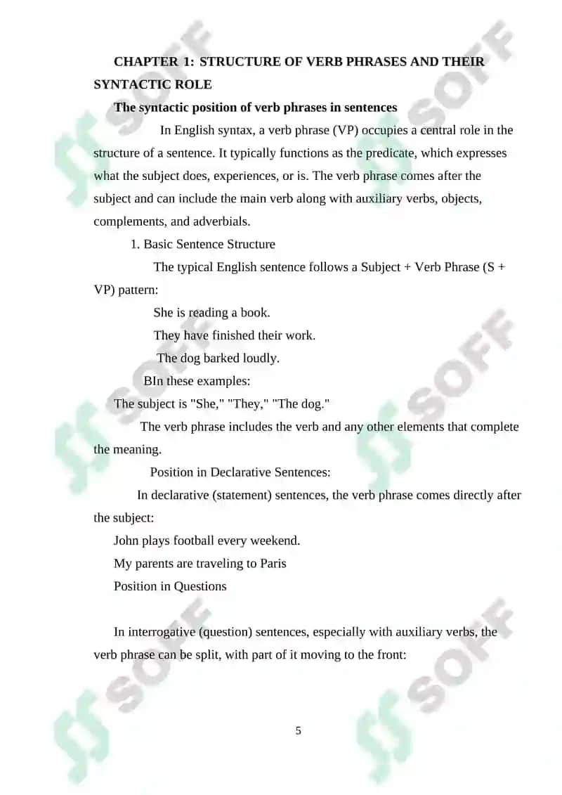 COURSE WORK ON LEARNING LANGUAGE ASPECT 5