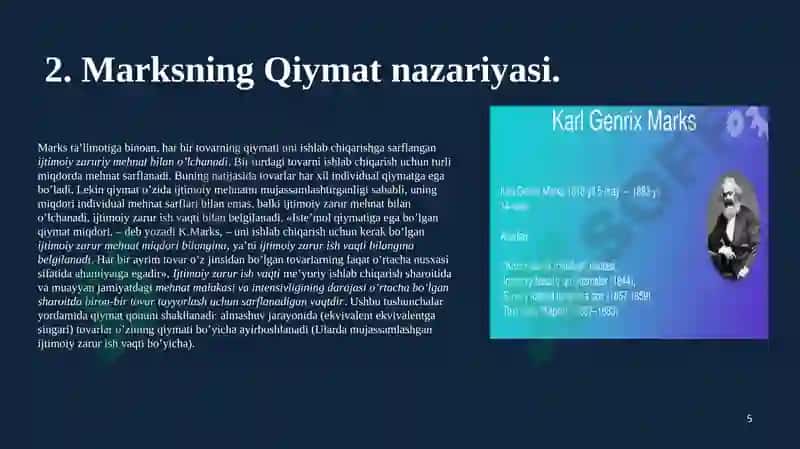 Bozor iqtisodiyotiga muxolif-sotsialistik yo’nalish 5