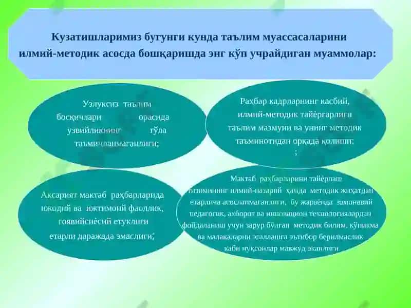 Ta'lim muassasasini ilmiy-metodik boshqarishni tashkil etish 5