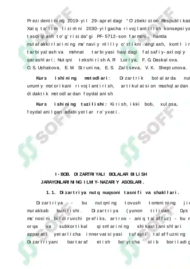 Dizartriyali bolalar bilish jarayonlarining rivojlanish usullari 5