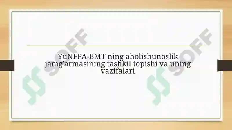 YuNIDO- BMT ning sanoatning rivojlantirish tashkilotining tashkil topishi va vazifalari 5