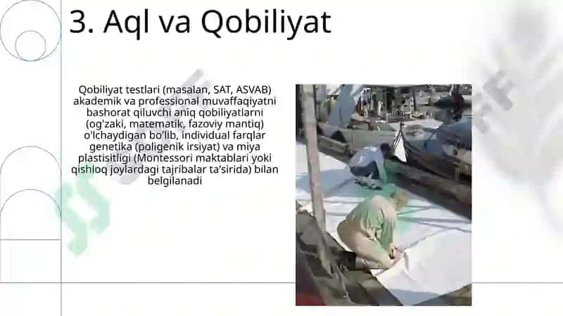 Shaxs taʼlim obʼyekti va subʼekti sifatida uning shakllanish va rivojlanish omillari 5