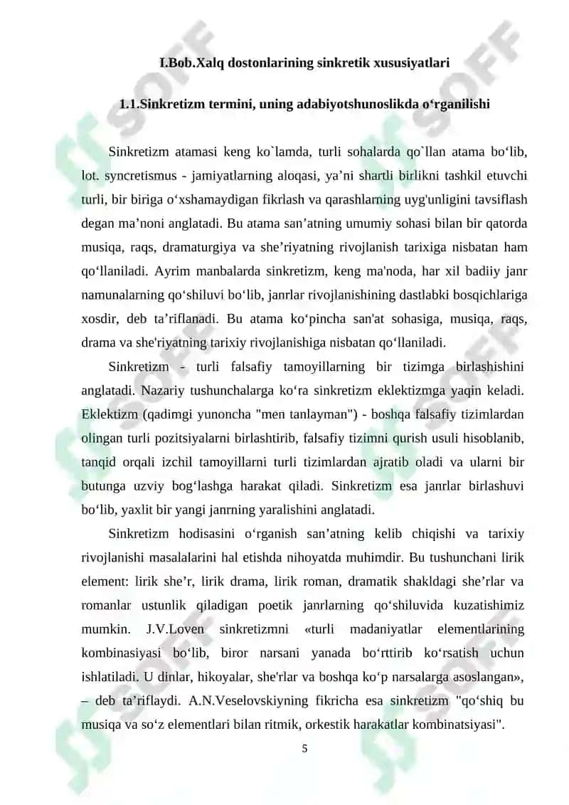 Xalq dostonlarining sinkretik xususiyatlari va baxshichilik maktablari 5