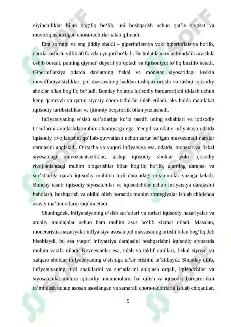 Inflyatsiya turlari 5