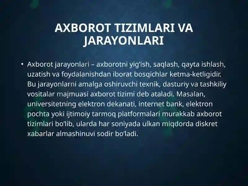 Axborottushunchasi 5