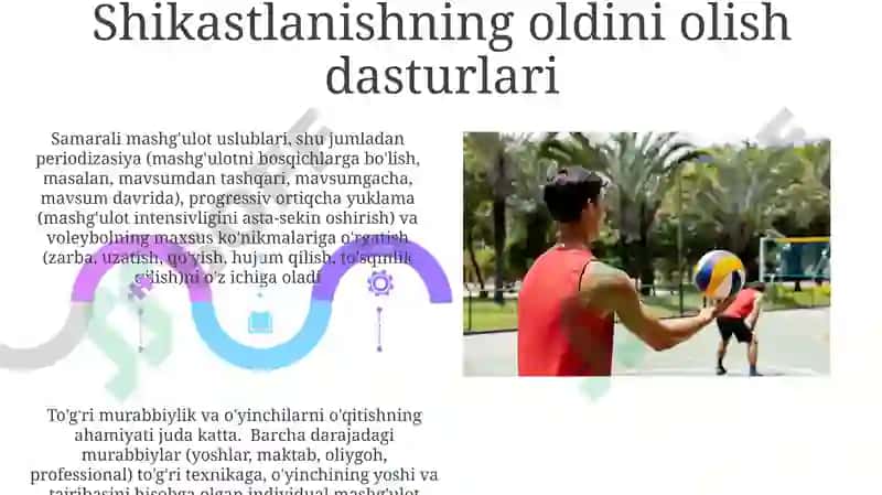 Valibol oʻyinida tayyorgarlik turlarini oʻrni va ahamiyati 5